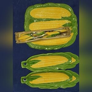 Ceramic Corn on the Cob Serving Set